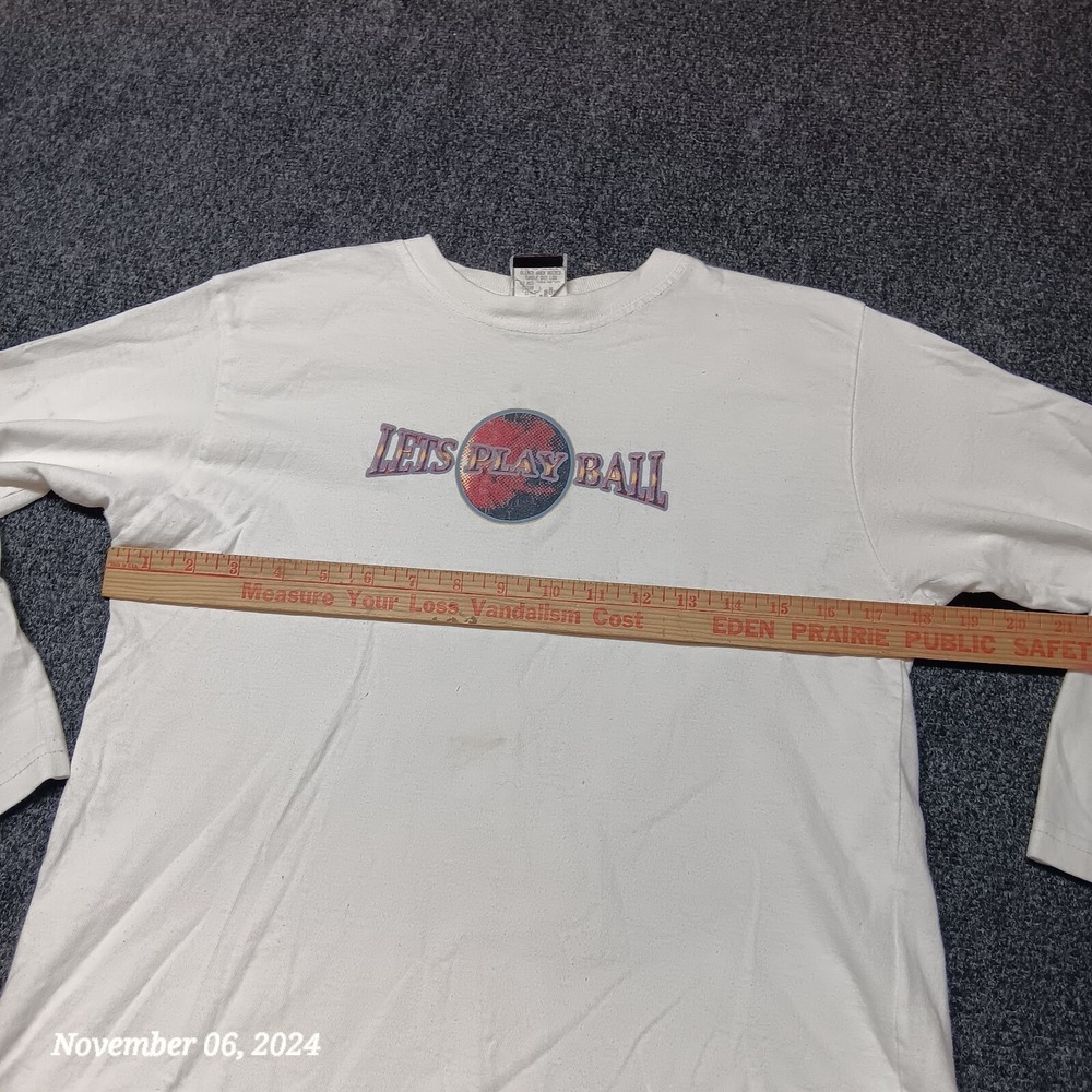 * Vintage Rare Screaming Mercury Lets Play Ball Shirt Youth Teen Large - Picture 5 of 9
